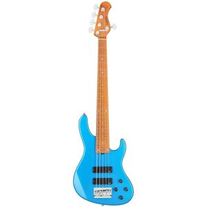 Sadowsky MetroExpress 24-5 Modern Roasted Maple Solid Ocean Blue Metallic High Polish 5-string bass guitar with gig bag Sadowsky MetroExpress 24-5 Modern Roasted Maple Solid Ocean Blue Metallic High Polish 5-string bass guitar with gig bag