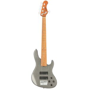 Sadowsky MetroExpress 24-5 Modern Roasted Maple Solid Silver Metallic High Polish 5-string bass guitar with gig bag Sadowsky MetroExpress 24-5 Modern Roasted Maple Solid Silver Metallic High Polish 5-string bass guitar with gig bag