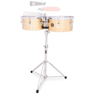 Latin Percussion LP255-B Tito Puente 12" & 13" Timbales brass with stand and cowbell handle Latin Percussion LP255-B Tito Puente 12" & 13" Timbales brass with stand and cowbell handle