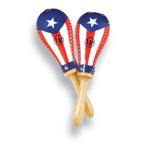 Latin Percussion LP393-PR Salsa Rawhide Maracas PR Flag Latin Percussion LP393-PR Salsa Rawhide Maracas PR Flag