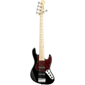 Sadowsky MetroLine 21-5 Vintage Ash Solid Black High Polish 5-String Electric Bass Guitar Sadowsky MetroLine 21-5 Vintage Ash Solid Black High Polish 5-String Electric Bass Guitar