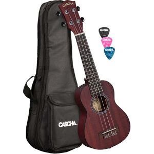 Cascha HH 2263L Premium Mahogany Left-Handed Soprano Ukulele Pack (Red) Cascha HH 2263L Premium Mahogany Left-Handed Soprano Ukulele Pack (Red)