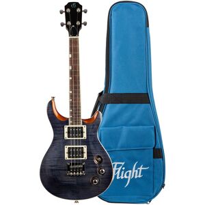 Flight Rock Series Vanguard Transparent Black Electric Tenor Ukulele with Gig Bag Flight Rock Series Vanguard Transparent Black Electric Tenor Ukulele with Gig Bag