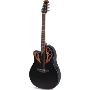 Ovation CE44L-5 Celebrity Elite Mid Depth Black Left-Handed Electro-Acoustic Guitar Ovation CE44L-5 Celebrity Elite Mid Depth Black Left-Handed Electro-Acoustic Guitar
