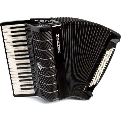 Hohner Mattia IV 96 BK Stage Accordion with Piano Keys Hohner Mattia IV 96 BK Stage Accordion with Piano Keys