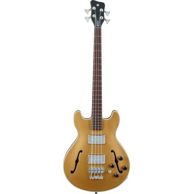Warwick RockBass Star Bass Metallic Gold High Polish Semi-Acoustic Bass Guitar Warwick RockBass Star Bass Metallic Gold High Polish Semi-Acoustic Bass Guitar