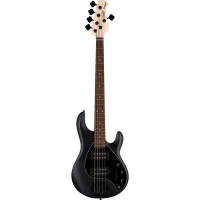 Sterling by Music Man StingRay Ray5 HH Stealth Black 5-String Electric Bass Guitar Sterling by Music Man StingRay Ray5 HH Stealth Black 5-String Electric Bass Guitar