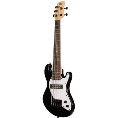 Kala Solid Body 5-String Fretted U-Bass Jet Black with Gig Bag Kala Solid Body 5-String Fretted U-Bass Jet Black with Gig Bag