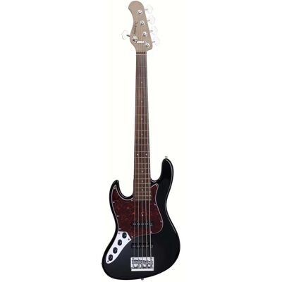 Sadowsky MetroExpress Vintage J/J Bass Morado Solid Black High Polish Left-Handed 5-String Bass Guitar Sadowsky MetroExpress Vintage J/J Bass Morado Solid Black High Polish Left-Handed 5-String Bass Guitar