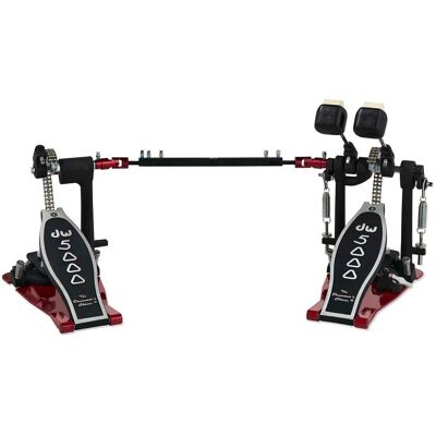 DW Drums 5000 Series DWCP5002ADH Heelless Double Bass Drum Pedal with Bag DW Drums 5000 Series DWCP5002ADH Heelless Double Bass Drum Pedal with Bag