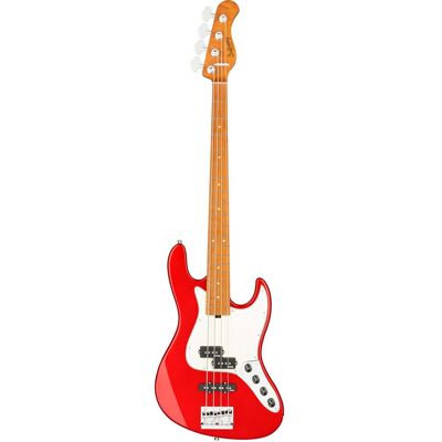 Sadowsky MetroExpress Hybrid P/J Bass Roasted Maple Solid Candy Apple Red Metallic High Polish electric bass guitar with gig bag Sadowsky MetroExpress Hybrid P/J Bass Roasted Maple Solid Candy Apple Red Metallic High Polish electric bass guitar with gig bag