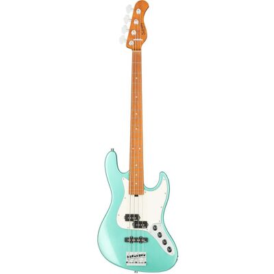 Sadowsky MetroExpress Hybrid P/J Bass Roasted Maple Solid Sage Green Metallic High Polish electric bass guitar with gig bag Sadowsky MetroExpress Hybrid P/J Bass Roasted Maple Solid Sage Green Metallic High Polish electric bass guitar with gig bag