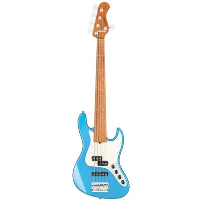 Sadowsky MetroExpress Hybrid P/J Bass Roasted Maple Solid Ocean Blue Metallic High Polish 5-string bass guitar Sadowsky MetroExpress Hybrid P/J Bass Roasted Maple Solid Ocean Blue Metallic High Polish 5-string bass guitar