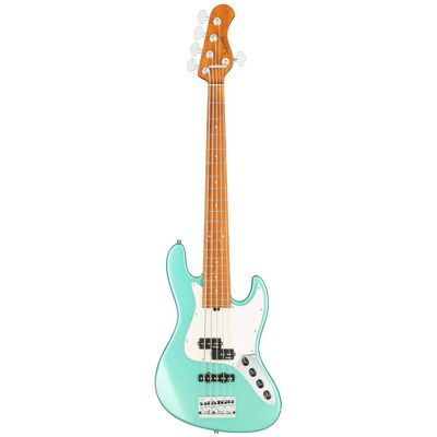 Sadowsky MetroExpress Hybrid P/J Bass Roasted Maple Solid Sage Green Metallic High Polish 5-string bass guitar Sadowsky MetroExpress Hybrid P/J Bass Roasted Maple Solid Sage Green Metallic High Polish 5-string bass guitar