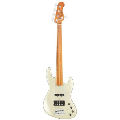 Sadowsky MetroExpress Vintage M/J Bass Roasted Maple Solid Champagne Metallic High Polish 5-string bass guitar with gig bag Sadowsky MetroExpress Vintage M/J Bass Roasted Maple Solid Champagne Metallic High Polish 5-string bass guitar with gig bag