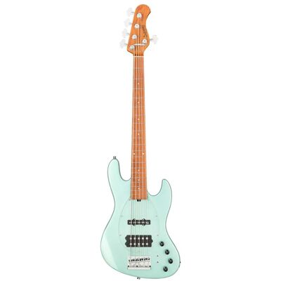 Sadowsky MetroExpress Vintage M/J Bass Roasted Maple Solid Sage Green Metallic High Polish 5-string bass guitar with gig bag Sadowsky MetroExpress Vintage M/J Bass Roasted Maple Solid Sage Green Metallic High Polish 5-string bass guitar with gig bag