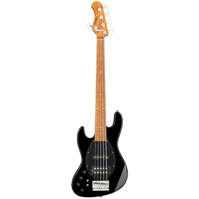 Sadowsky MetroExpress Vintage M/J Bass Roasted Maple Solid Black High Polish left-handed 5-string bass guitar with gig bag Sadowsky MetroExpress Vintage M/J Bass Roasted Maple Solid Black High Polish left-handed 5-string bass guitar with gig bag