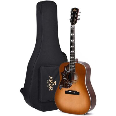 Sigma Guitars DM-SG5L electric-acoustic western guitar with gig bag left-handed Sigma Guitars DM-SG5L electric-acoustic western guitar with gig bag left-handed
