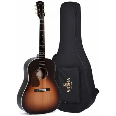 Sigma Guitars JM-SG45L electric-acoustic western guitar with gig bag left-handed Sigma Guitars JM-SG45L electric-acoustic western guitar with gig bag left-handed