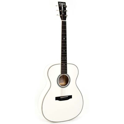 Sigma Guitars 000A White Pearl Special Edition electric-acoustic western guitar Sigma Guitars 000A White Pearl Special Edition electric-acoustic western guitar