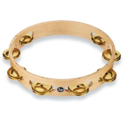 Latin Percussion LP380A-BR Pro 10 Tambourine, Single Row Brass Latin Percussion LP380A-BR Pro 10 Tambourine, Single Row Brass