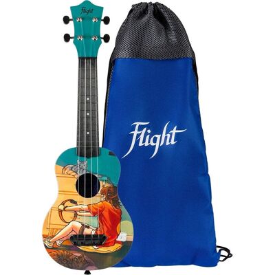 Flight Ultra Travel Series UTS-42 Game plastic soprano ukulele with case Flight Ultra Travel Series UTS-42 Game plastic soprano ukulele with case