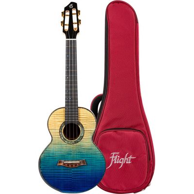 Flight A10 FM Faded Blue tenor ukulele with gig bag Flight A10 FM Faded Blue tenor ukulele with gig bag