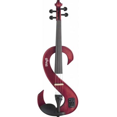 Stagg EVN 4/4 MRD electric violin metallic red with gig bag Stagg EVN 4/4 MRD electric violin metallic red with gig bag
