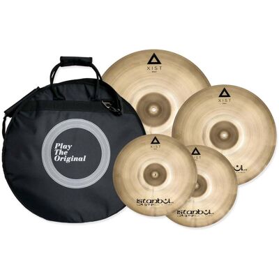 Istanbul Agop XIST Brilliant cymbal set 14, 16 and 20-inch, including soft bag Istanbul Agop XIST Brilliant cymbal set 14, 16 and 20-inch, including soft bag