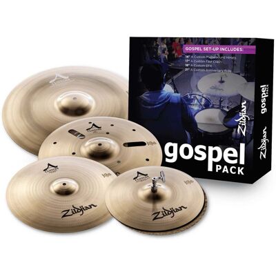 Zildjian AC801G A Custom Gospel cymbal set 14 "HH, 17 "C, 18 "FX, 21 "R Zildjian AC801G A Custom Gospel cymbal set 14 "HH, 17 "C, 18 "FX, 21 "R
