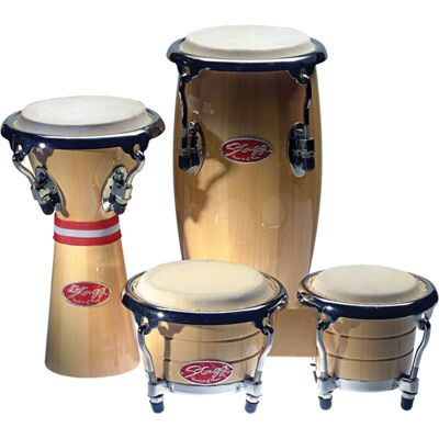 Stagg BCD-N-SET Mini-Percussion Pack with Bongos + Conga + Djembe Stagg BCD-N-SET Mini-Percussion Pack with Bongos + Conga + Djembe