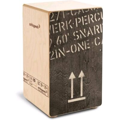 Schlagwerk CP404BLK 2inOne Snare Cajon (Birch, Black Print) Schlagwerk CP404BLK 2inOne Snare Cajon (Birch, Black Print)