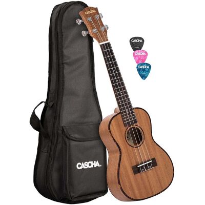 Cascha HH 2035 Premium Concert Ukulele with Gig Bag + Plectrums Cascha HH 2035 Premium Concert Ukulele with Gig Bag + Plectrums