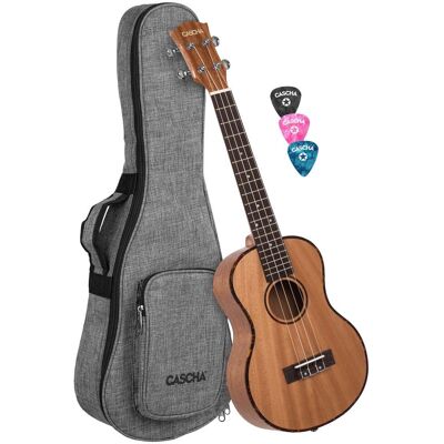 Cascha HH 2048 Premium Tenor Ukulele + Bag and Plectrums Cascha HH 2048 Premium Tenor Ukulele + Bag and Plectrums