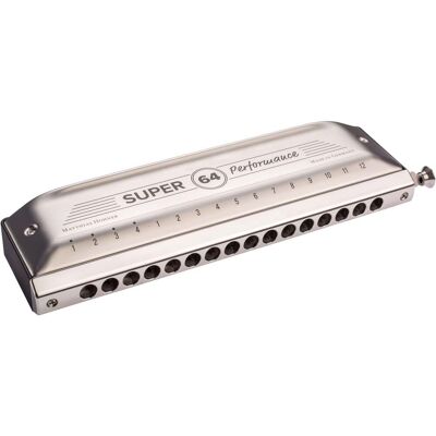 Hohner Super 64 Chromatic Harmonica with Pouch Hohner Super 64 Chromatic Harmonica with Pouch