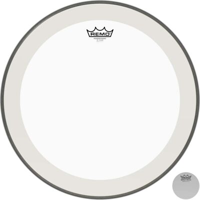 Remo P4-1318-C2 18-inch clear bass drum head with dot Remo P4-1318-C2 18-inch clear bass drum head with dot
