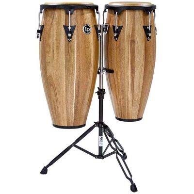 Latin Percussion LPA647-SW Aspire Walnut 11 + 12-inch Congas with Stand Latin Percussion LPA647-SW Aspire Walnut 11 + 12-inch Congas with Stand