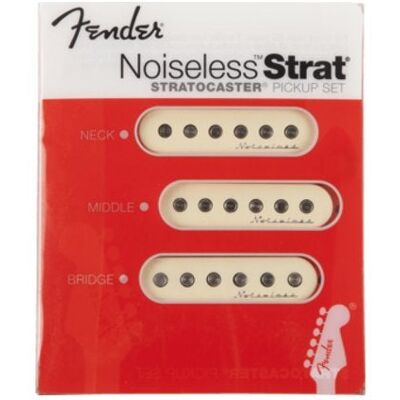 Fender Vintage Noiseless Stratocaster Pickups, Aged White (set) Fender Vintage Noiseless Stratocaster Pickups, Aged White (set)