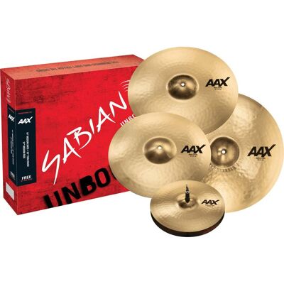 Sabian AAX Promotional Set Brilliant 4-Piece Cymbal Pack Sabian AAX Promotional Set Brilliant 4-Piece Cymbal Pack