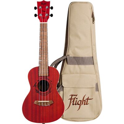 Flight Gemstone Series DUC380 Coral Concert Ukulele with Gig Bag Flight Gemstone Series DUC380 Coral Concert Ukulele with Gig Bag
