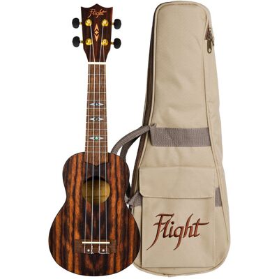 Flight Supernatural Series DUS460 Amara Soprano Ukulele with Gig Bag Flight Supernatural Series DUS460 Amara Soprano Ukulele with Gig Bag
