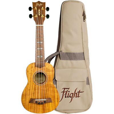 Flight Supernatural Series DUS440 Acacia Soprano Ukulele with Gig Bag Flight Supernatural Series DUS440 Acacia Soprano Ukulele with Gig Bag