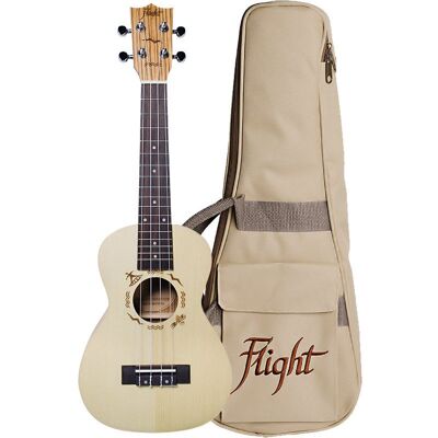 Flight Designer Series DUC325 SP/ZEB Concert Ukulele with Gig Bag Flight Designer Series DUC325 SP/ZEB Concert Ukulele with Gig Bag