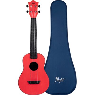 Flight Travel Series TUC Red Concert Ukulele with Gig Bag Flight Travel Series TUC Red Concert Ukulele with Gig Bag