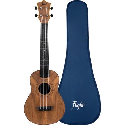 Flight Travel Series TUC Walnut Salamander Concert Ukulele with Gig Bag Flight Travel Series TUC Walnut Salamander Concert Ukulele with Gig Bag