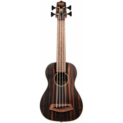Kala U-Bass Striped Ebony, Fretted, Metal Round Wound Strings Bass Ukulele with Deluxe Gig Bag Kala U-Bass Striped Ebony, Fretted, Metal Round Wound Strings Bass Ukulele with Deluxe Gig Bag