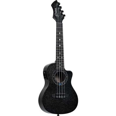 Ortega RUHZ-CE-STAR Horizon Series Concert Ukulele Black Sparkle Electro-Acoustic Concert Ukulele with Gig Bag Ortega RUHZ-CE-STAR Horizon Series Concert Ukulele Black Sparkle Electro-Acoustic Concert Ukulele with Gig Bag