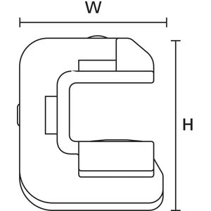 151-00886 HellermannTyton - Beam Clamp D-PA6GF30-BK 151-00886 HellermannTyton - Beam Clamp D-PA6GF30-BK