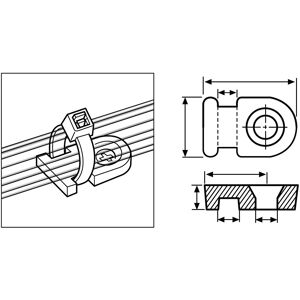 151-28219 HellermannTyton - MB2-PA66-WH 151-28219 HellermannTyton - MB2-PA66-WH