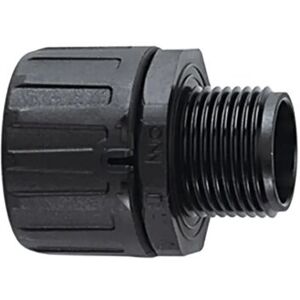 Hellermann Tyton 166-21008 conduit fitting - IP66, black, for HelaGuard Hellermann Tyton 166-21008 conduit fitting - IP66, black, for HelaGuard